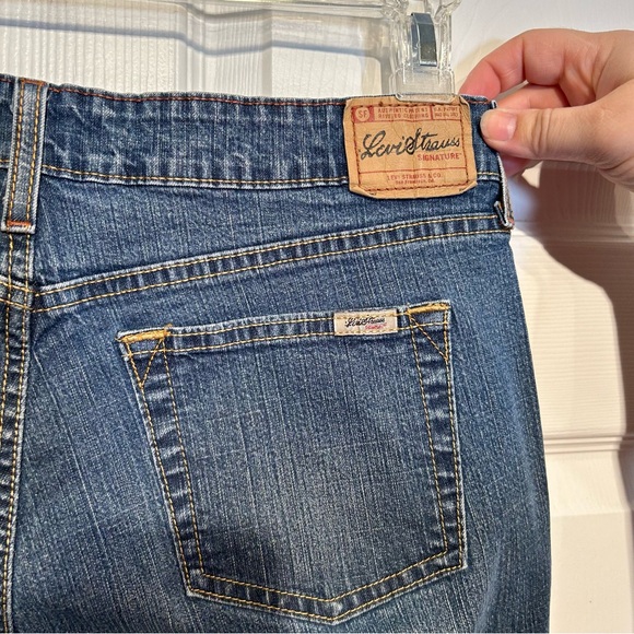 Levi Strauss signature Blue Denim Cutoff Shorts Size 10 - Picture 7 of 8